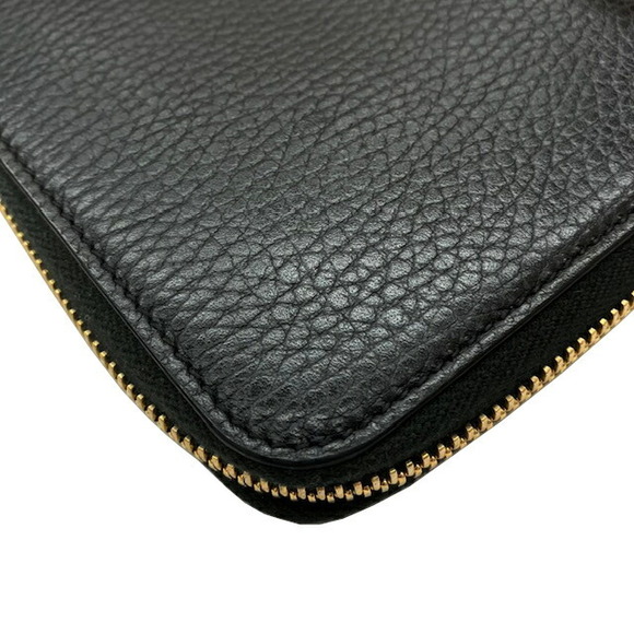 GUCCI Interlocking GG Round Long Wallet Black Leather - Picture 8 of 8